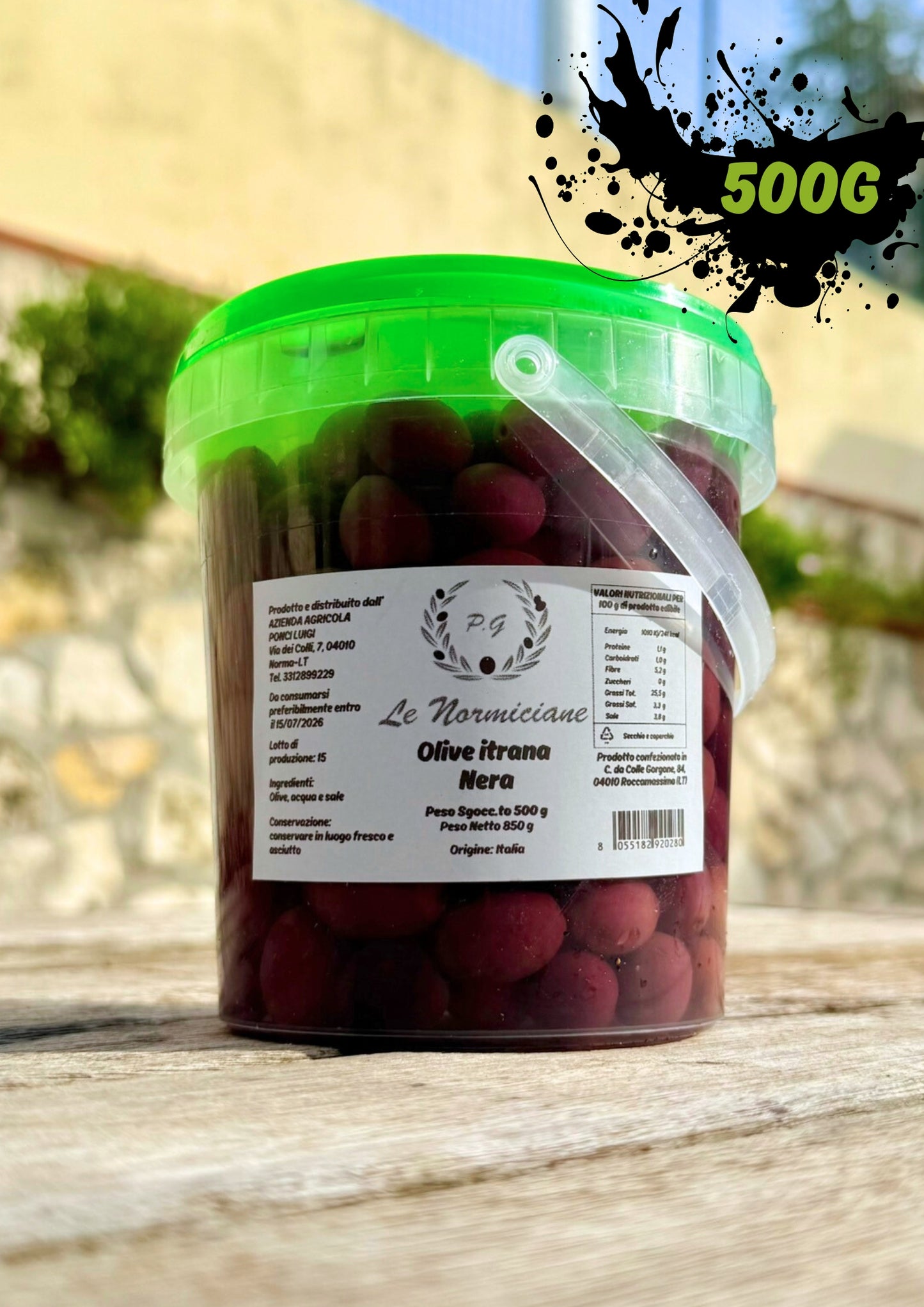 Vasetto di Olive Normiciane Nere